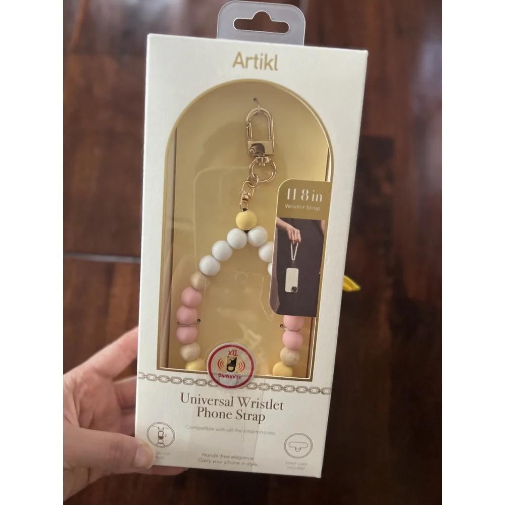 Wristlet Phone Strap - NWT Artikl Color Cream, White, Pink, Yellow 11.8